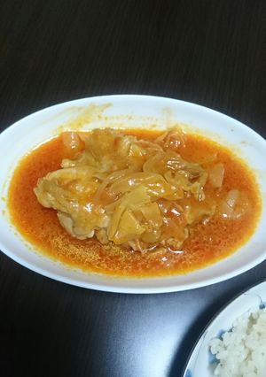 ズボラ!簡単過ぎ!鶏肉のトマト煮込み風-レシピのメイン写真
