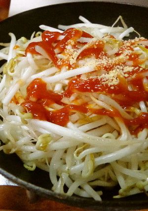 最速のもやしのナポリタン-レシピのメイン写真