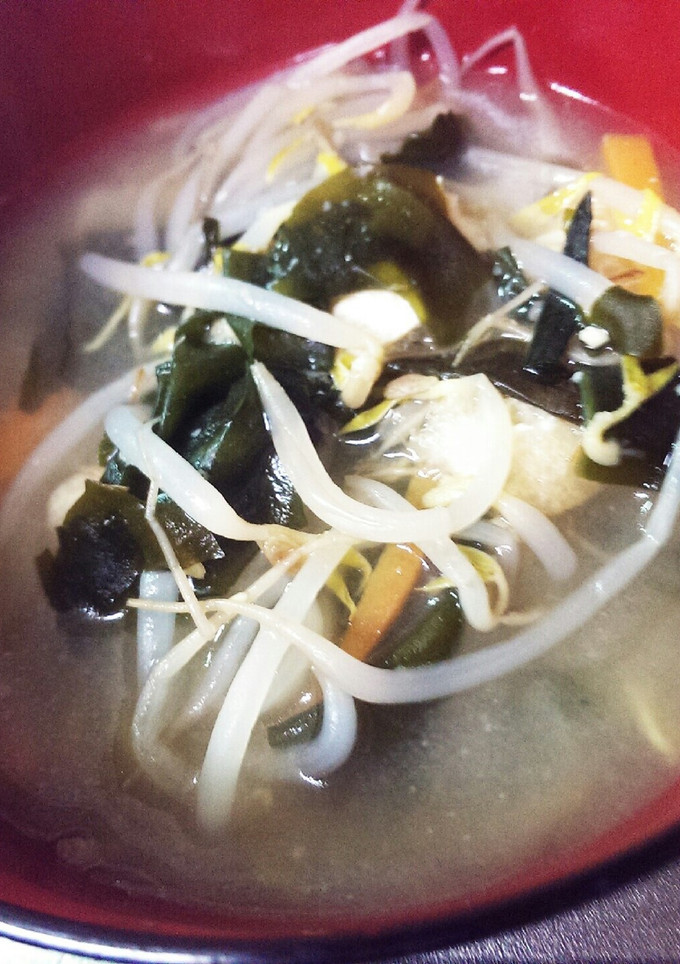 もやしのささっと味噌汁◆-レシピのメイン写真