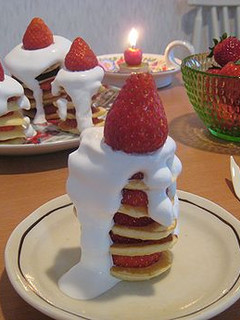 ☆★いちごの★☆キャンドルケーキ-レシピのメイン写真