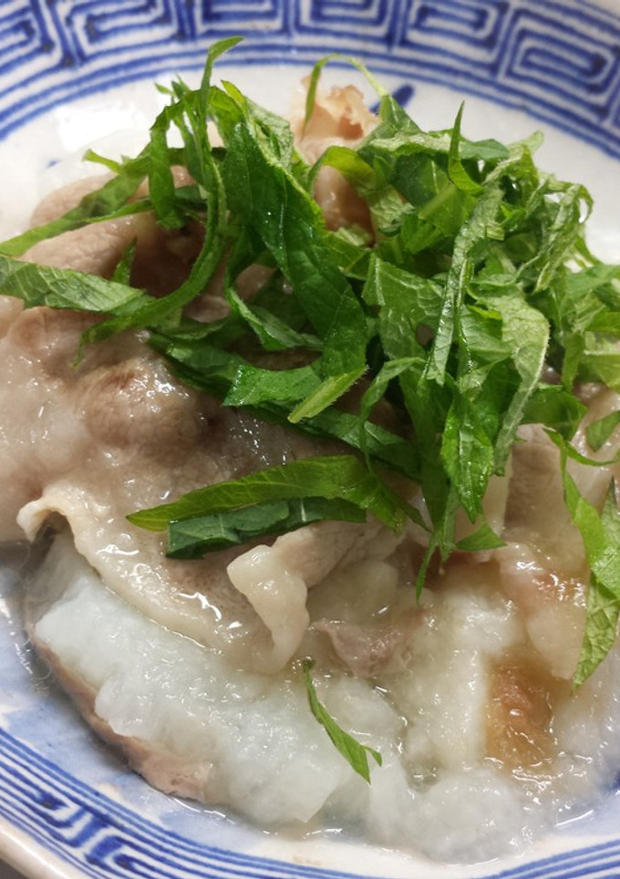 たたき山芋と豚のホクホク梅肉蒸し-レシピのメイン写真