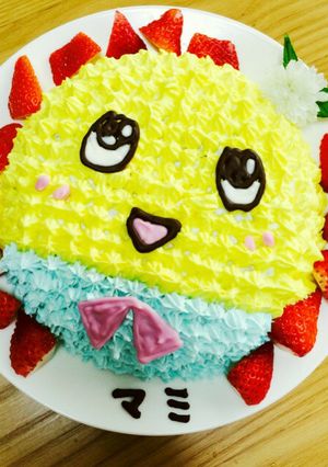 炊飯器ホットケーキ ふなっしーデコ-レシピのメイン写真