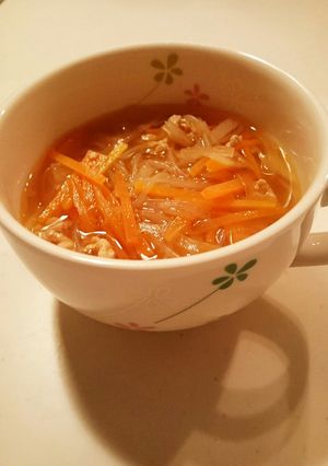 大根&にんじん春雨スープ-レシピのメイン写真