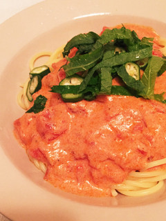 さっぱりトマトの冷製スープパスタ-レシピのメイン写真