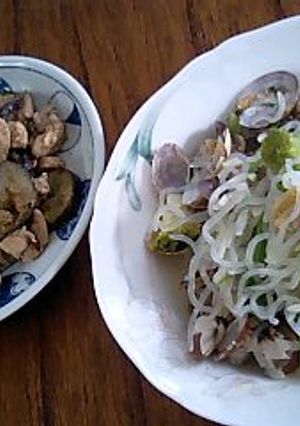 なすとササミの煮物-レシピのメイン写真