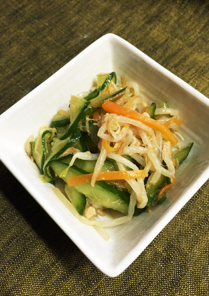 もやしときゅうりの麺つゆさっぱり和え-レシピのメイン写真