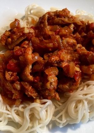 ネパールのブタトマ・カレーソーメン-レシピのメイン写真