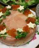 お祝い事に☆簡単生ハムケーキ寿司☆