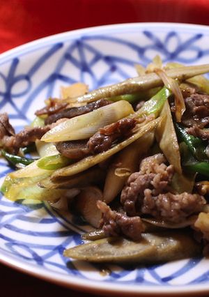 牛肉とごぼうのコチュジャン炒め-レシピのメイン写真