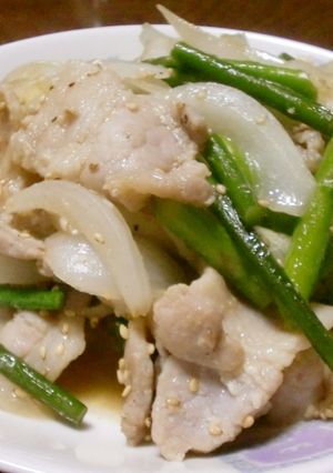 豚バラ塩麹と春野菜炒め-レシピのメイン写真