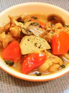 手羽元と菊芋のカレースープ-レシピのメイン写真