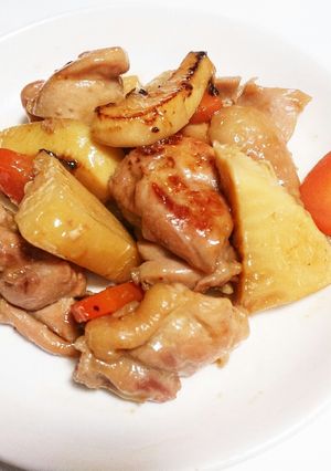パルスイートで鶏肉と筍と人参の照り焼き-レシピのメイン写真