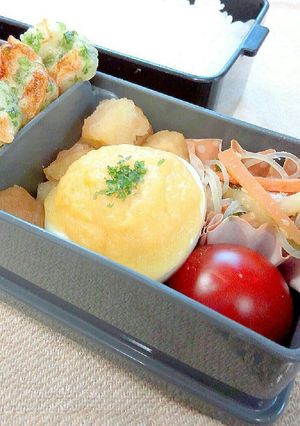 お弁当に♪ゆで卵の味噌マヨチーズ焼き-レシピのメイン写真