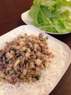 レタスでくるんでパリパリ★筍そぼろ-レシピのメイン写真