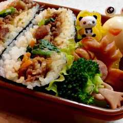 รูปของ お弁当☆ビビンバおにぎらず