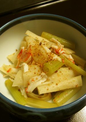 干ぴょうと蕗とかにかまの酢の物-レシピのメイン写真