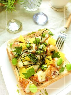 沢庵*枝豆*ちくわの紫蘇レモントースト-レシピのメイン写真