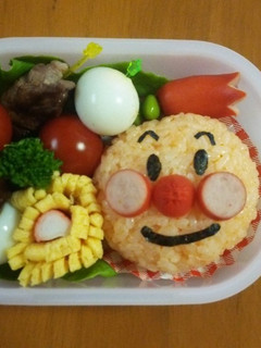 キャラ弁の基礎 アンパンマン弁当-レシピのメイン写真