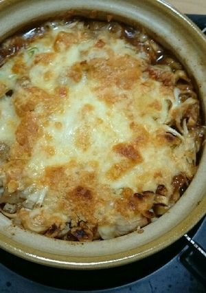 焼きチーズみそ煮込み風うどん-レシピのメイン写真