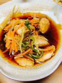 *カラフル野菜と鮭の南蛮漬け*-レシピのメイン写真
