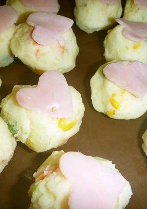 子供と作れる簡単可愛いポテトサラダボウル-レシピのメイン写真