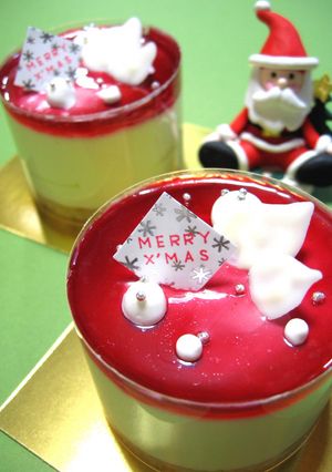 * 赤と白のXmasケーキ *-レシピのメイン写真
