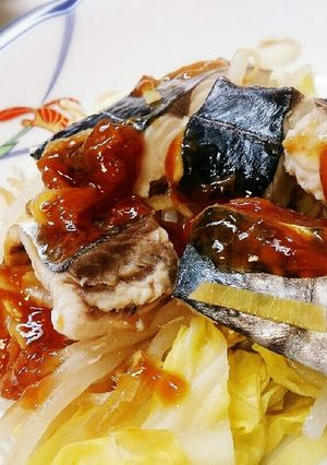 鰆とキャベツの梅蒸し-レシピのメイン写真