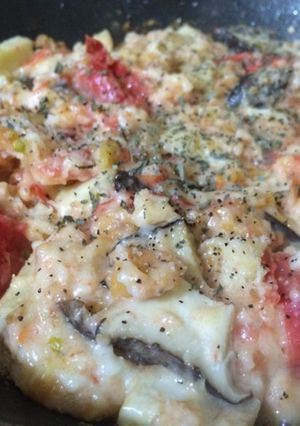 トマトのとろ〜りチーズ鉄板焼き-レシピのメイン写真