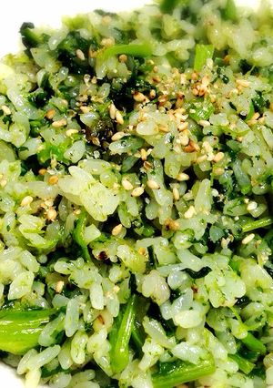簡単☆田舎風菜っ葉ごはん-レシピのメイン写真