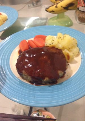 ハンバーグ-レシピのメイン写真