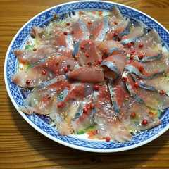 รูปของ ヤズ(青魚)のカルパッチョ★★★