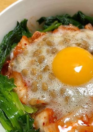 納豆キムチ丼-レシピのメイン写真