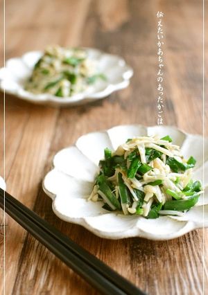にらとえのきのごま味噌炒め【作り置き】-レシピのメイン写真