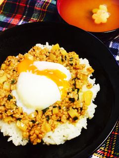 ひき肉と筍のそぼろあんかけ丼 ♩-レシピのメイン写真