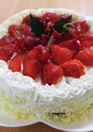 チョコとチーズのデコレーションケーキ-レシピのメイン写真