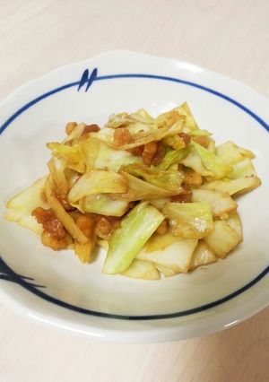 簡単☆揚げ玉キャベツ☆お弁当にも♪-レシピのメイン写真