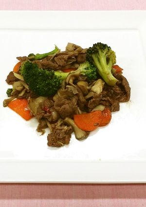 牛肉とマイタケの中華風炒め♪-レシピのメイン写真