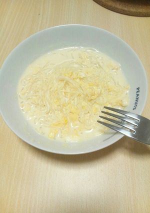 豆乳と春雨でヘルシー☆クリームパスタ風-レシピのメイン写真