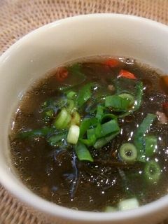 ★もずくのピリ辛スープ★-レシピのメイン写真