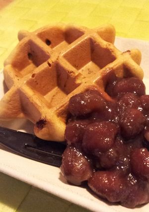 そば粉のワッフル（米粉入り）覚書-レシピのメイン写真