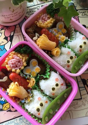 簡単ご飯キャラ弁♡ミニトトロ♡春♡お花♡-レシピのメイン写真