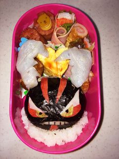 妖怪ウォッチ クワガ大将 キャラ弁-レシピのメイン写真
