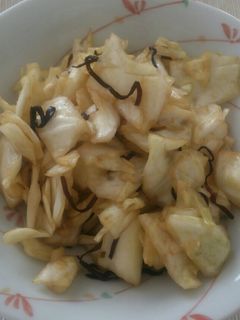 ♪キャベツの塩昆布和え♪-レシピのメイン写真
