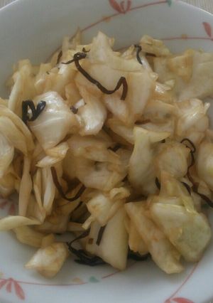 ♪キャベツの塩昆布和え♪-レシピのメイン写真