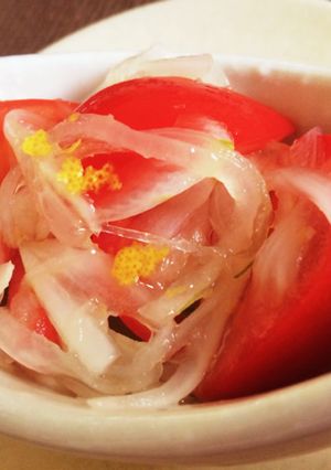 ゆす香る新玉ねぎとトマトのマリネ-レシピのメイン写真