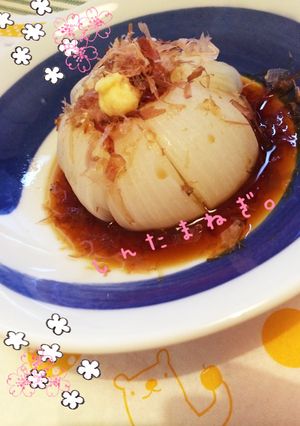 簡単！愛しの新玉ねぎ丸ごとポン酢かけ。-レシピのメイン写真