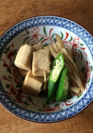 高野豆腐とゴボウの含め煮-レシピのメイン写真