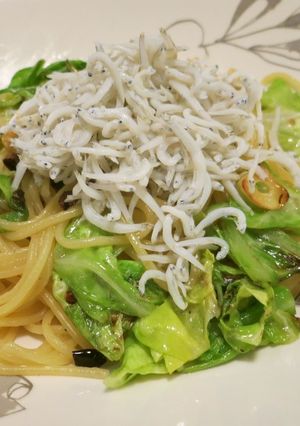 春キャベツと釜揚げしらす：春色パスタ♪-レシピのメイン写真