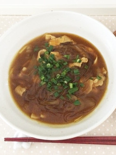 簡単☆ヘルシー☆葛きりカレーうどん-レシピのメイン写真