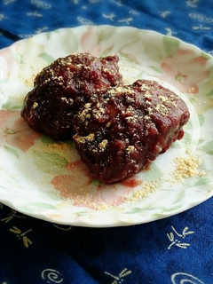 残りご飯で、おはぎ!手も汚れないよ!-レシピのメイン写真